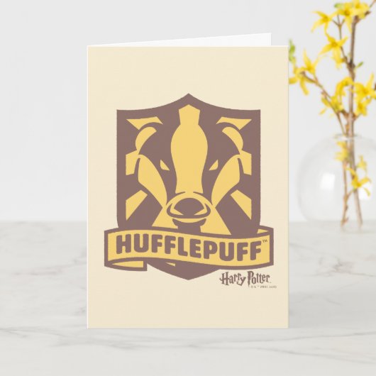 HARRY POTTER™ | Summer Magic HUFFLEPUFF™ Wappen Karte (Gelbe Blume)