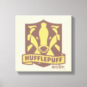 HARRY POTTER™ | Summer Magic HUFFLEPUFF™ Wappen Leinwanddruck (Vorderseite)