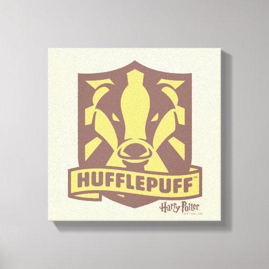 HARRY POTTER™ | Summer Magic HUFFLEPUFF™ Wappen Leinwanddruck (Vorderseite)