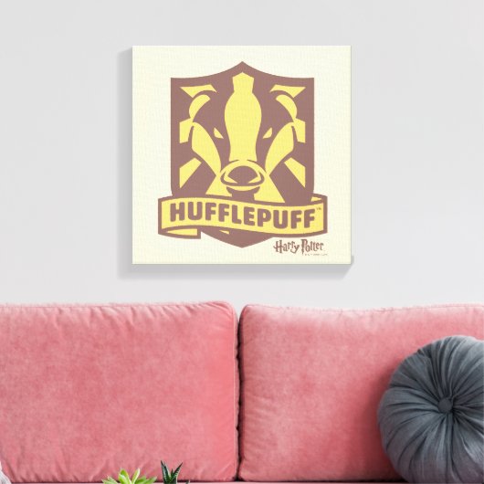 HARRY POTTER™ | Summer Magic HUFFLEPUFF™ Wappen Leinwanddruck (Insitu (Wohnzimmer))