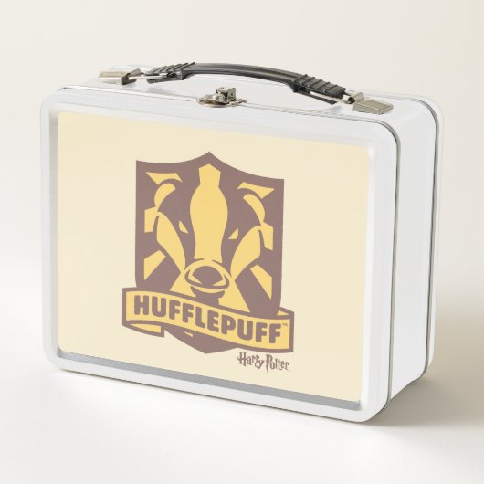 HARRY POTTER™ | Summer Magic HUFFLEPUFF™ Wappen Metall Brotdose (Vorderseite)