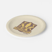 HARRY POTTER™ | Summer Magic HUFFLEPUFF™ Wappen Pappteller (Schrägansicht)