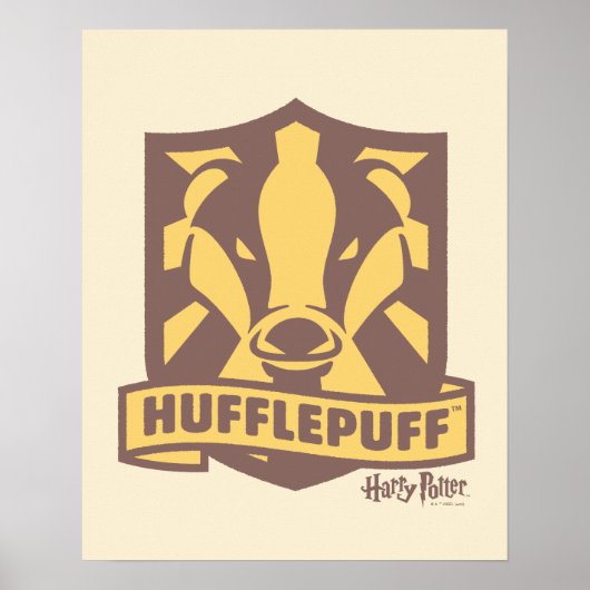 HARRY POTTER™ | Summer Magic HUFFLEPUFF™ Wappen Poster (Vorne)