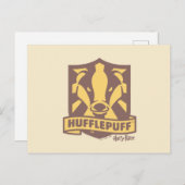 HARRY POTTER™ | Summer Magic HUFFLEPUFF™ Wappen Postkarte (Vorne/Hinten)