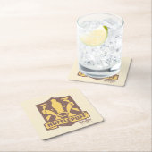 HARRY POTTER™ | Summer Magic HUFFLEPUFF™ Wappen Rechteckiger Pappuntersetzer (Vor Ort)