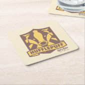 HARRY POTTER™ | Summer Magic HUFFLEPUFF™ Wappen Rechteckiger Pappuntersetzer (angewinkelt)