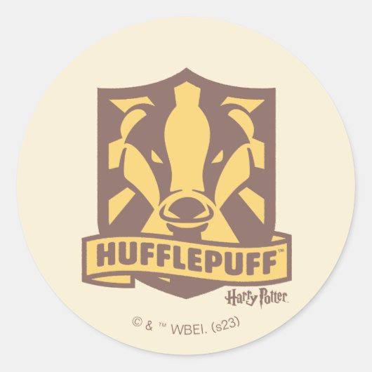 HARRY POTTER™ | Summer Magic HUFFLEPUFF™ Wappen Runder Aufkleber (Vorderseite)