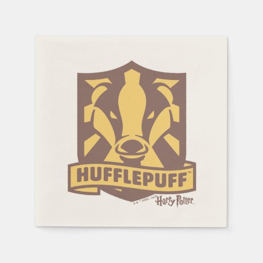 HARRY POTTER™ | Summer Magic HUFFLEPUFF™ Wappen Serviette (Vorderseite)