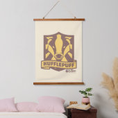 HARRY POTTER™ | Summer Magic HUFFLEPUFF™ Wappen Wandteppich Mit Holzrahmen (Schlafzimmer)