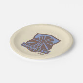 HARRY POTTER™ | Summer Magic RAVENCLAW™ Wappen Pappteller (Schrägansicht)