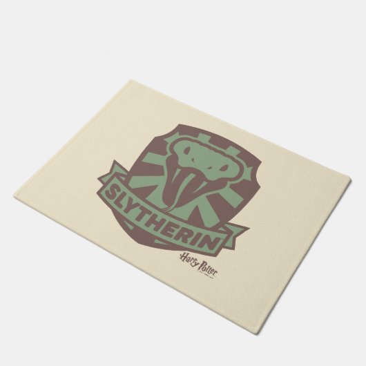 HARRY POTTER™ | Summer Magic SLYTHERIN™ Crest Fußmatte (Schrägansicht)
