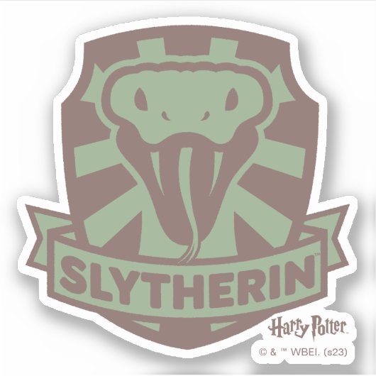 HARRY POTTER™ | Summer Magic SLYTHERIN™ Wappen Aufkleber (Vorderseite)