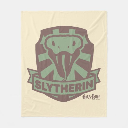 HARRY POTTER™ | Summer Magic SLYTHERIN™ Wappen Fleecedecke (Vorderseite)