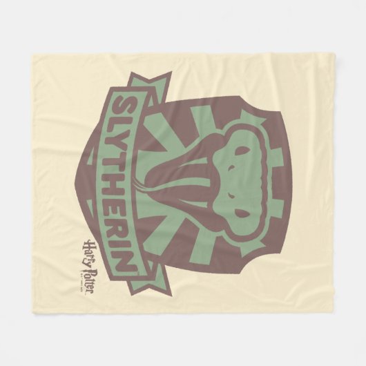 HARRY POTTER™ | Summer Magic SLYTHERIN™ Wappen Fleecedecke (Vorderseite (Horizontal))
