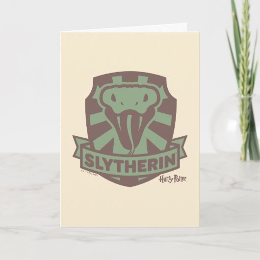 HARRY POTTER™ | Summer Magic SLYTHERIN™ Wappen Karte (Vorderseite)