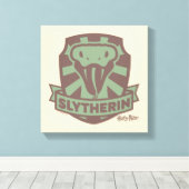 HARRY POTTER™ | Summer Magic SLYTHERIN™ Wappen Leinwanddruck (Insitu (Holzboden))