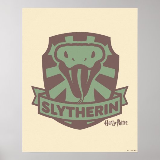 HARRY POTTER™ | Summer Magic SLYTHERIN™ Wappen Poster (Vorne)
