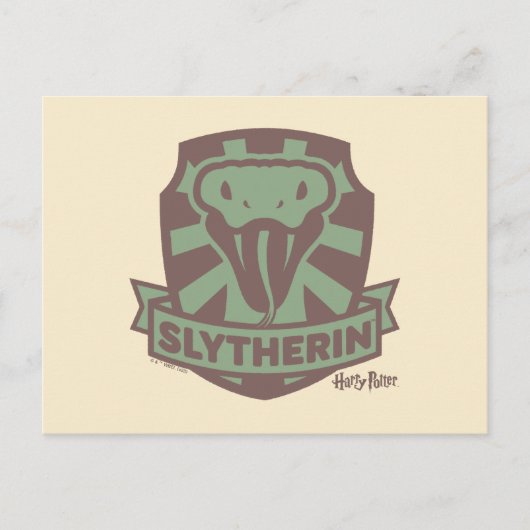 HARRY POTTER™ | Summer Magic SLYTHERIN™ Wappen Postkarte (Vorderseite)