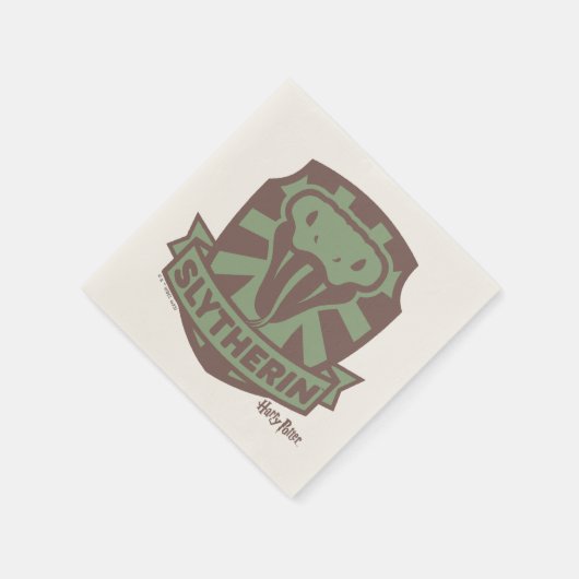 HARRY POTTER™ | Summer Magic SLYTHERIN™ Wappen Serviette (Ecke)