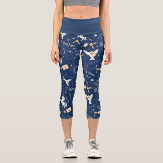 HARRY POTTER™ Summer Solstice Icon Pattern Capri Leggings (Vorderseite)