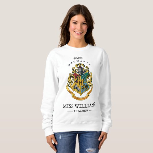 Harry Potter Teacher | Hogwarts Crest - Vollfarbig Sweatshirt (Vorne ganz)