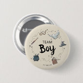 HARRY POTTER™ Team Boy Button (Vorne & Hinten)