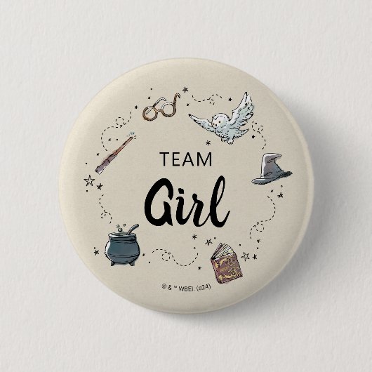 HARRY POTTER™ Team Girl Button (Vorderseite)