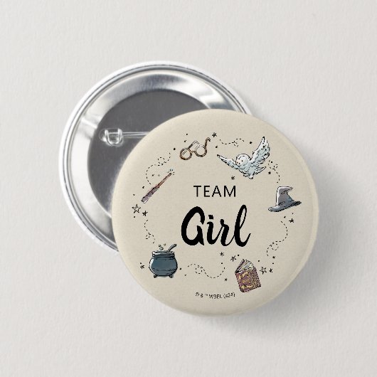 HARRY POTTER™ Team Girl Button (Vorne & Hinten)