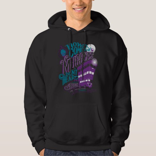 Harry Potter | The Knight Bus Typografy Graphic Hoodie (Vorderseite)