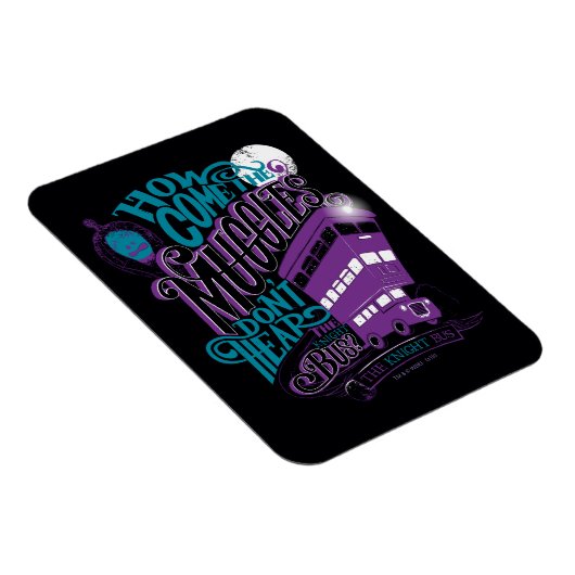 Harry Potter | The Knight Bus Typografy Graphic Magnet (Rechte Seite)