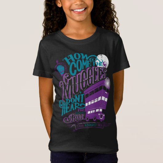 Harry Potter | The Knight Bus Typography Graphic T-Shirt (Vorderseite)