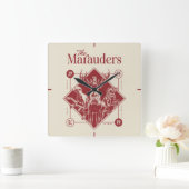HARRY POTTER™ The Marauders Animagus Graphic Quadratische Wanduhr (Zuhause)