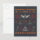 HARRY POTTER™ Themed Cross-Stitch-Muster Feiertagspostkarte (Vorne/Hinten)