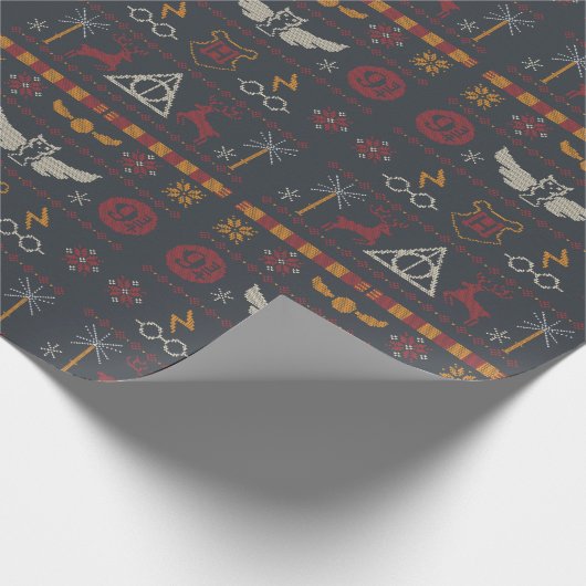 HARRY POTTER™ Themed Cross-Stitch-Muster Geschenkpapier (Ecke)