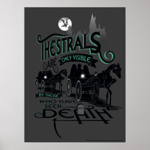 Harry Potter   Thestrals-Typografie-Grafik Poster