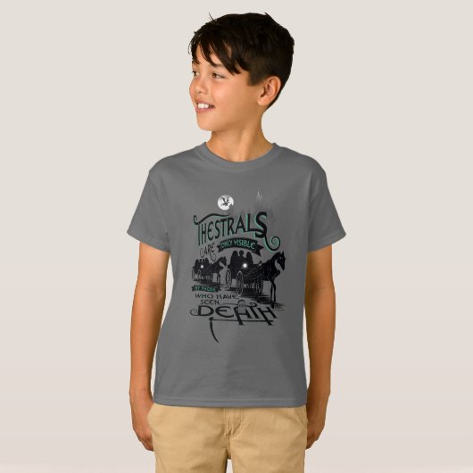 Harry Potter | Thestrals Typografy Graphic T-Shirt (Vorne ganz)