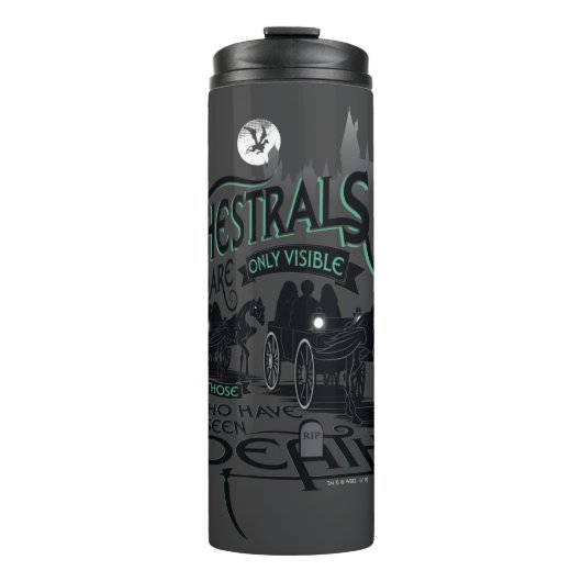 Harry Potter | Thestrals Typografy Graphic Thermosbecher (Vorderseite)