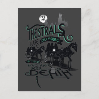 Harry Potter | Thestrals Typography Graphic Postkarte