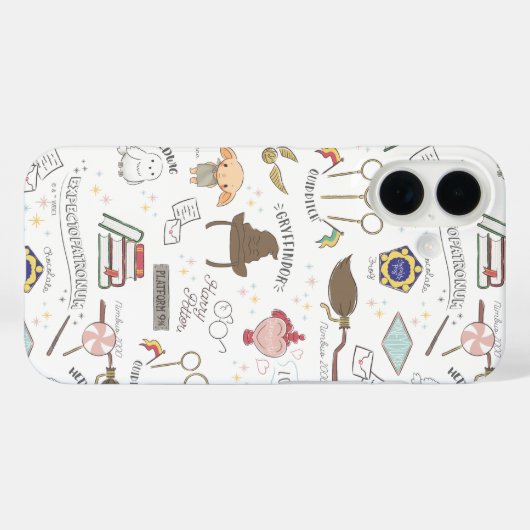 HARRY POTTER™ Tiny Magic Pattern Case-Mate iPhone Hülle (Rückseite (Horizontal))