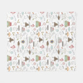 HARRY POTTER™ Tiny Magic Pattern Fleecedecke (Vorderseite (Horizontal))