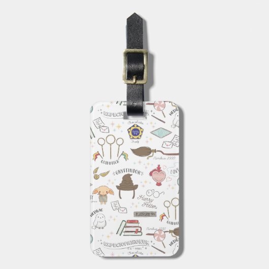 HARRY POTTER™ Tiny Magic Pattern Gepäckanhänger (Vorderseite vertikal)