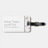 HARRY POTTER™ Tiny Magic Pattern Gepäckanhänger (Rückseite horizontal)