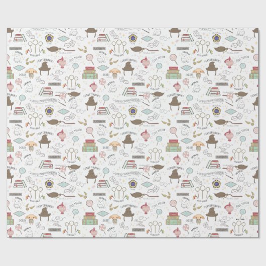 HARRY POTTER™ Tiny Magic Pattern Geschenkpapier (Flach)