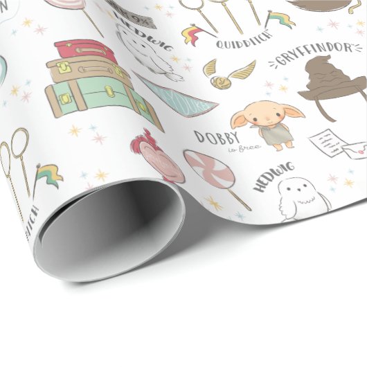 HARRY POTTER™ Tiny Magic Pattern Geschenkpapier (Rolleneckpunkt)
