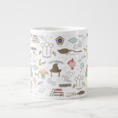 HARRY POTTER™ Tiny Magic Pattern Jumbo-Tasse (Vorderseite)