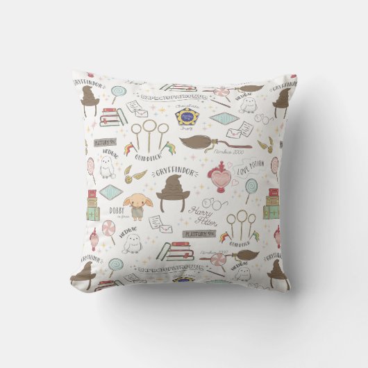 HARRY POTTER™ Tiny Magic Pattern Kissen (Vorderseite)