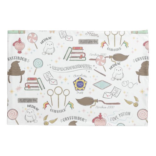 HARRY POTTER™ Tiny Magic Pattern Kissenbezug (Rückseite)