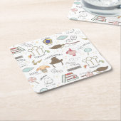 HARRY POTTER™ Tiny Magic Pattern Rechteckiger Pappuntersetzer (angewinkelt)