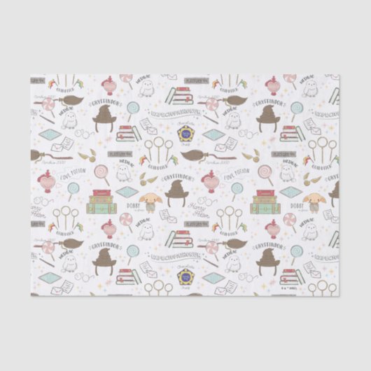 HARRY POTTER™ Tiny Magic Pattern Seidenpapier (Vorderseite)