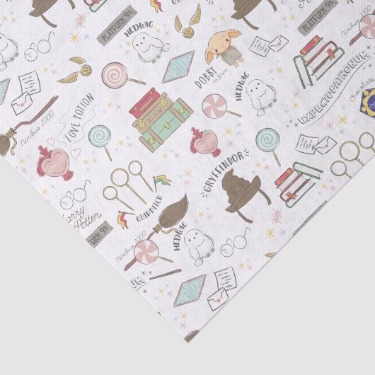 HARRY POTTER™ Tiny Magic Pattern Seidenpapier (Ausschnitt)